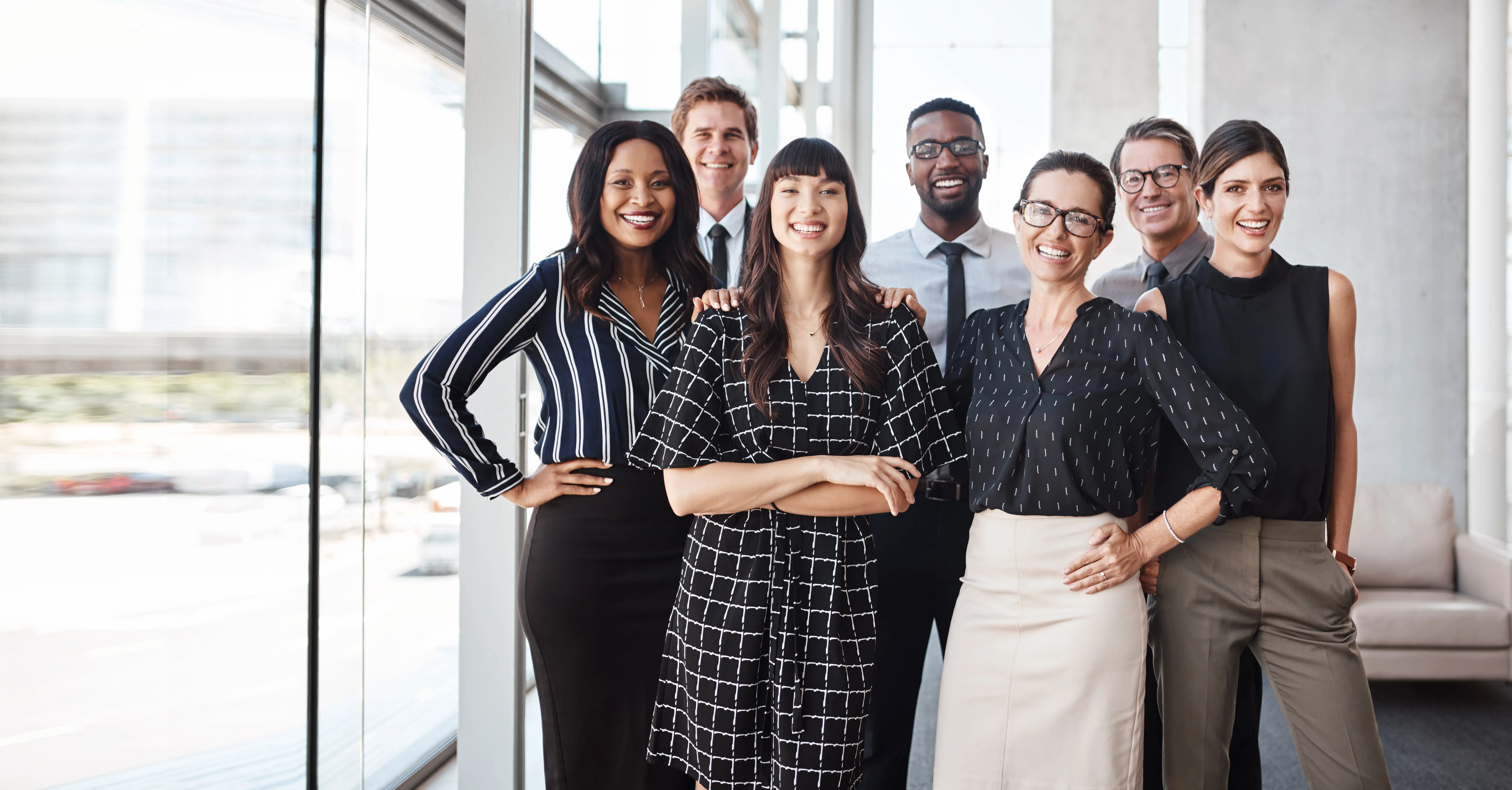 A diverse group of professionals