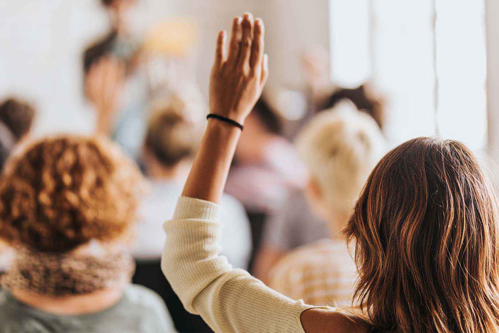 Institute of Management Accountants (IMA) FAQs Hand Raised