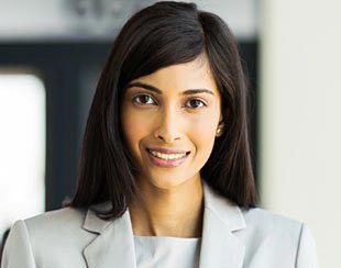 Smiling female professional